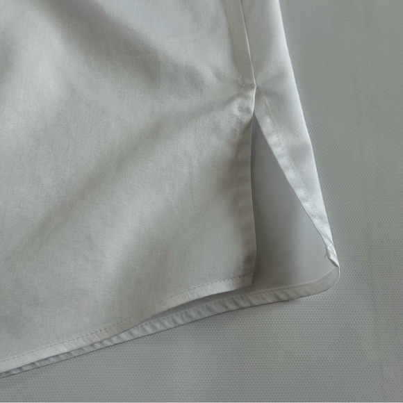 Chico's White tailored long sleeve button up no iron Blouse size 0 small medium - Picture 7 of 16